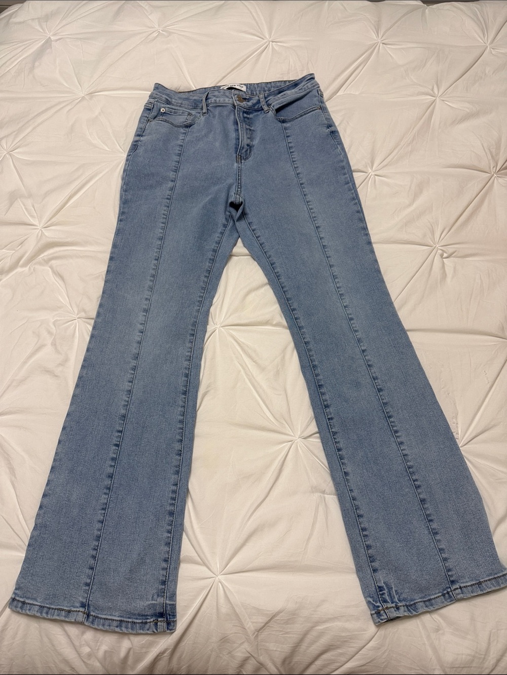 Marc New York Light Blue High-Rise Flare Jeans